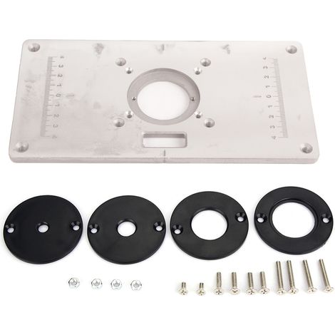 235x120mm Einlegeplatte Für Aluminium-frästisch Mit Ring