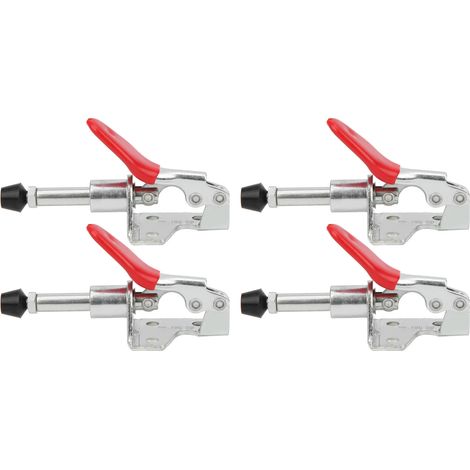 4-teiliges Kniehebelspanner-set Mit Verriegelungsmechanismus, 45 Kg Tragkraft, Schnellspannwerkzeug Mit Druck-zug-funktion Gh301am