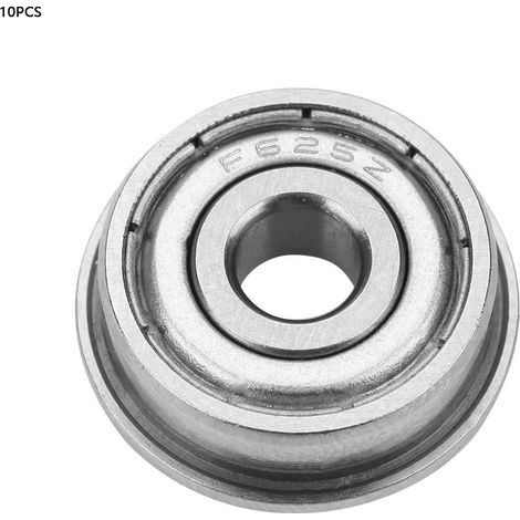 10 Miniatur-rillenkugellager 5x16x5mm Mit Flansch Und Doppelter Dichtung F625zz, 10er-packung