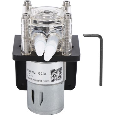 24-v-schlauchpumpe, Hohe Fördermenge 500 Ml/min, Korrosionsbeständiger, Transparenter Pc-pumpenkopf