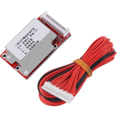 Bms-schutzplatine Für 13s 48v/54,6v Li-ionen-akkus Mit Sicherheitsschaltung