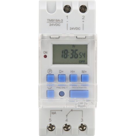 Tm919a-3 7-tage-programmierbarer Digitaltimer, 24 V Dc 16 A, Lcd-anzeigeschalter