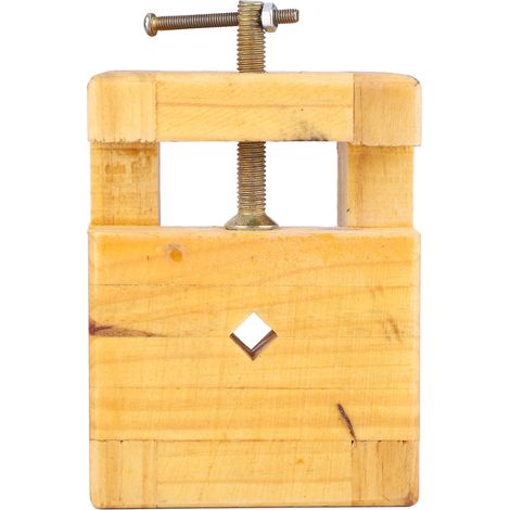 Miniatur-tischschraubstock Aus Holz Zum Spannen, Schnitzen Und Für Heimwerkerprojekte (großes Modell)