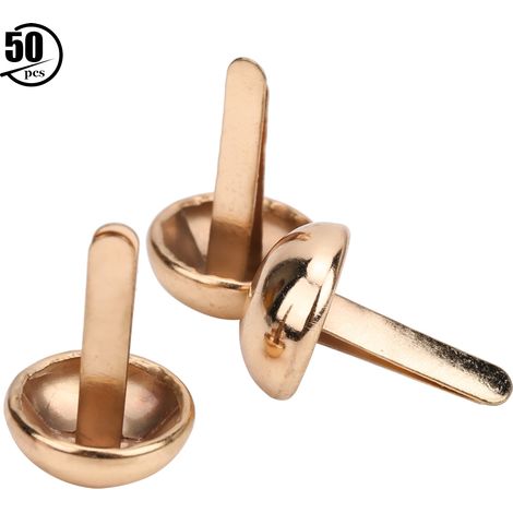 50 Stück 15 Mm Zinklegierungs-pilznieten Für Diy-dekorationen, Taschen, Schuhe, Kleidung, Accessoires, Gold