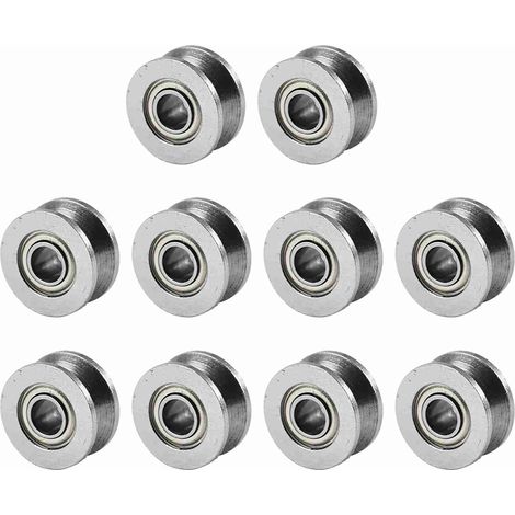 10 V-nut-kugellager 624zz Für Linearführungssysteme Auf Schienen 4x13x6 Mm