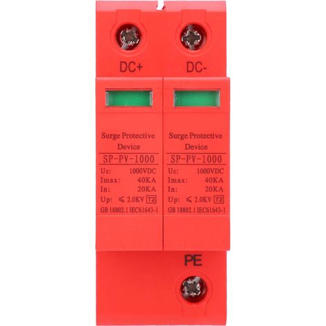 Modularer Dc1000v 2p40ka Photovoltaik-überspannungsschutz Für Solarmodule