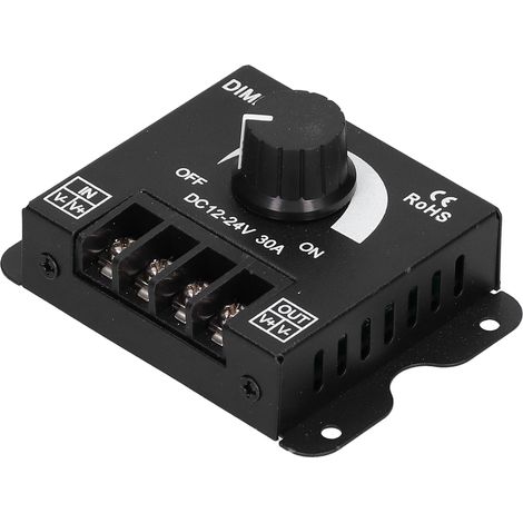 Einfarbiger Led-dimmerschalter, Einstellknopf Für 12–24 V Gleichstrom, 30 A
