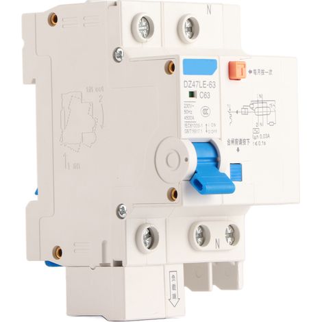 Fehlerstromschutzschalter Dz47le-63 1-polig 63a 30ma 230v - Fehlerstromschutz