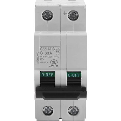 Miniatur-niederspannungs-leistungsschalter 2p 250v Dc Für Solarenergie (63a)