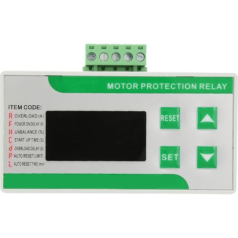 220 V Ac 2-99 A Digitaler Elektromotorschutz Mit Display Und Überlast- Sowie Phasenausfallschutz