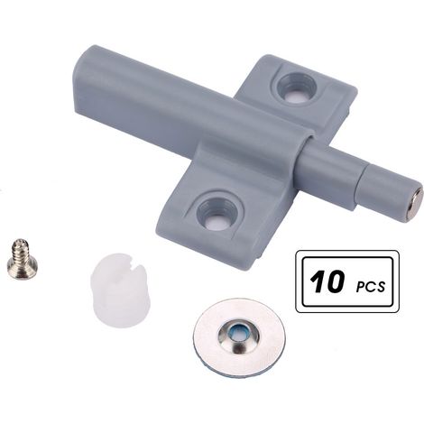 10-teiliger Magnetischer Schubladen- Und Schranktürstopper, Rückprallschutz, Grifflos (kleine Größe)