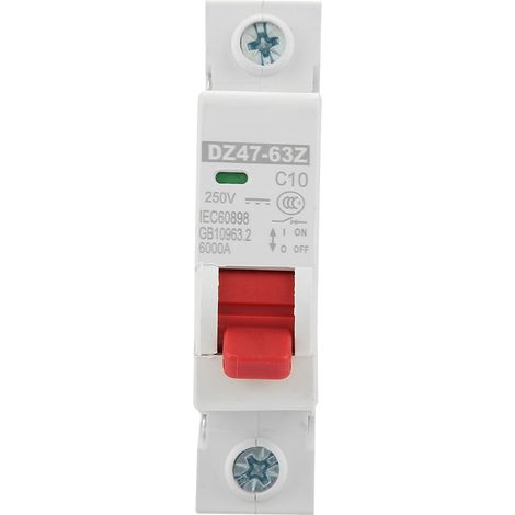 Dz47-63z-1p 10a Miniatur-leistungsschalter Mit Differenzialschutz Gleichstromschalter