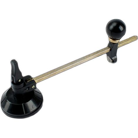 Robuster, Runder Glasschneider (6–40 Cm) Mit Starkem Saugnapf, Skala Und Einstellmöglichkeiten Für Präzise Glasschnitte