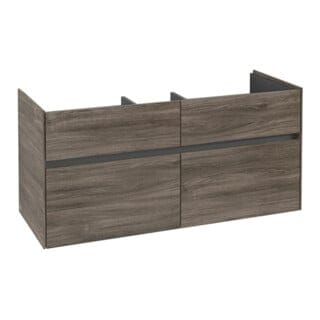V&B Waschtischunterschrank Collaro 115,4x54,6x44,4cm, WT mittig, stone oak