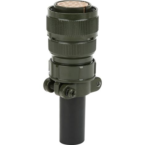 17-poliger Industrie-luftfahrtstecker, Legierung, Ip67-plattiert, Gerade/gebogen, Wasserdicht