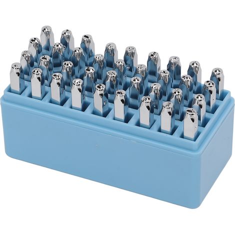 36-teiliges Diy-buchstabenstempel-set Mit Zahlen, Symbolen, Elektrogeprägtem Metall, Ledermarkierungswerkzeugen Und Stahl