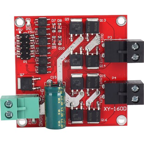 Dc-motor-controller-modul, Dual-h-brücke, 6,5 V–27 V, 7 A, 160 W Zur Drehzahlregelung