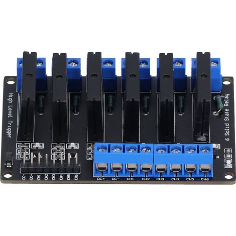 6-kanal-hochspannungs-halbleiterrelaismodul, Dc-triggerung Mit 5v-, 12v- Und 24v-sicherung