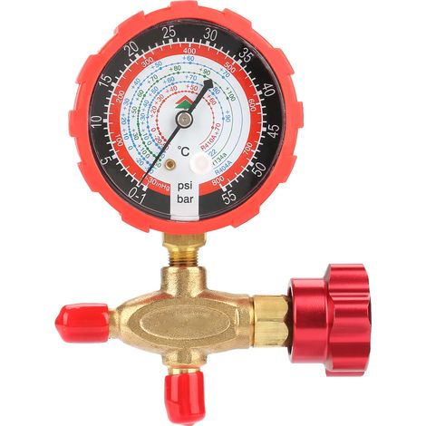 Manometer Und Ventil Für Klimaanlagen 800 Psi 55 Kgf/cm² Kompatibel Mit R404a, R22, R410a Und R134a