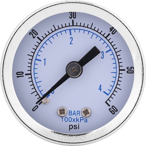 0-60 Psi 0-4 Bar 1/8npt Manometer Für Wasser, Luft Und Öl - Zeigermanometer