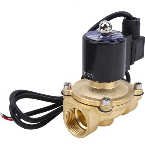 Messing-magnetventil G1in, Stromlos Geschlossen, Direktwirkend, 2a-250-25ac220v, Industriewerkzeug