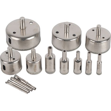 14-teiliges Diamant-lochsägen-set 3-70 Mm Zum Bohren Von Glas, Marmor Und Fliesen