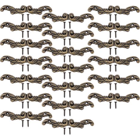 20 Mini-schubladengriffe Im Vintage-stil, Antikbronze-grün, Zubehör Für Holzkisten Und Schubladentüren, Inklusive Muttern, Geschenkidee