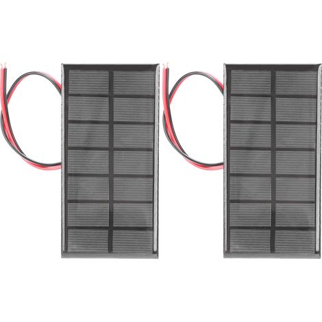 2-teiliges Mini-epoxid-solarpanel (3,5 V, 250 Ma), Polysiliziumzellen Mit 30 Cm Kabel Für Diy-ladegerät