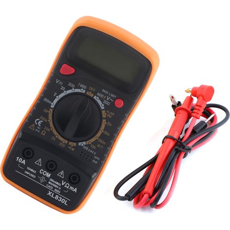Digitales Lcd-multimeter Misst Wechsel- Und Gleichspannung, Stromstärke, Widerstand Und Ohm.