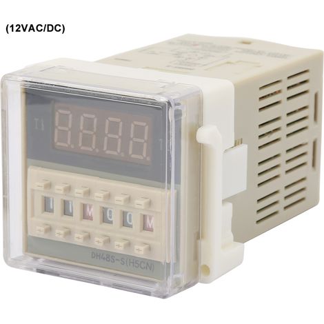Dh48s S-2z Zeitverzögerungsrelais, Robustes Lcd-display, 8 Pins, Einstellbar Von 0,1 S Bis 99 H, 12 V Ac/dc
