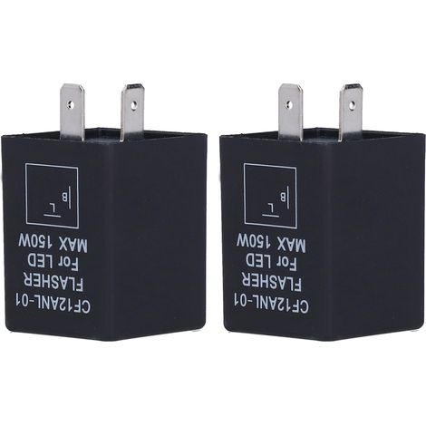 Stück Led-blinker, 2-poliges Elektronisches Relais, Normalerweise Offen, Für Kfz-blinker, 12 V Dc