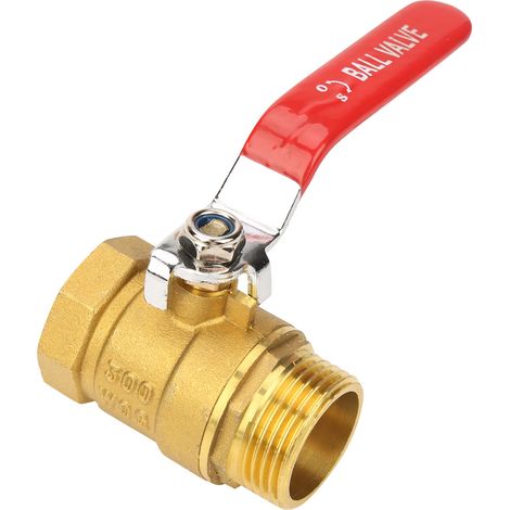 Kugelhahn Aus Messing Mit Nivelliergriff, 1" Bsp Dn25 Außen- Und Innengewinde