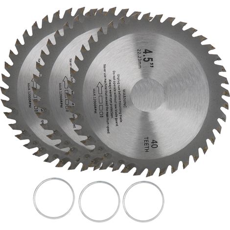 Stück 4,5-zoll-kreissägeblätter Aus Hartmetall Mit 40 Zähnen Für Holz