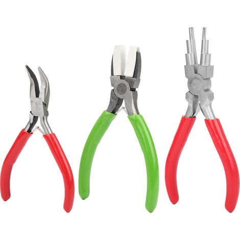 Set Aus 3 Nylon-schmuckzangen Für Die Herstellung Von Anhängern Und Miniaturschmuck