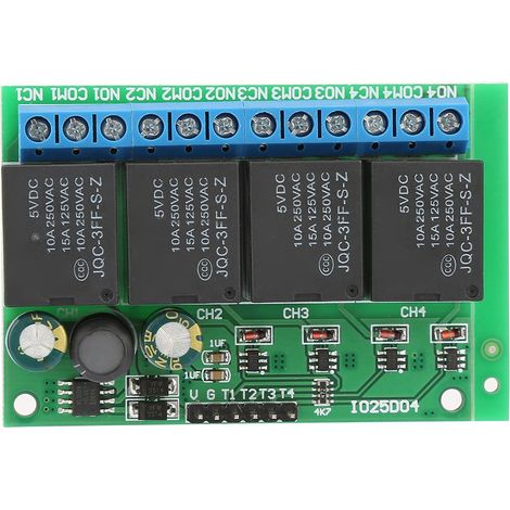 4-kanal-selbstverriegelungs-relaismodul Mit Niedrigimpuls-triggerung, 6–24 V Dc
