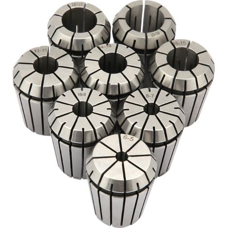 8-teiliges Er32-spannzangenfutter Aus Manganstahl Für Cnc-fräsmaschinen, Drehmaschinen Und Graviermaschinen