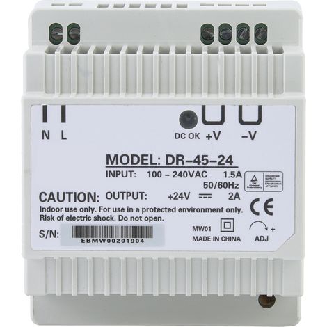 Dr-45-24 45w 24v Einphasen-schaltnetzteil Für Din-schienen