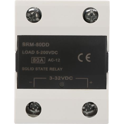 Brm-80dd 80a Dc Ssr Halbleiterrelais, 3-32v Steuerung Für Industrielle Kommunikation