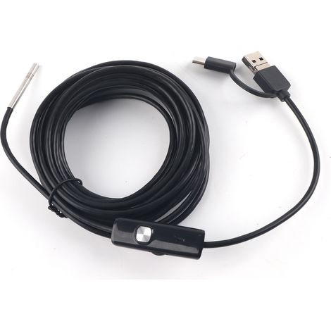 5-m-endoskop Mit Android-typ-c-anschluss, 3,9-mm-wasserdichte Hd-kamera Für Smartphones, 3-in-1-inspektion