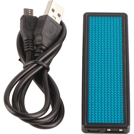 Led-badge Mit Lauftext – Anpassbares 4-zeichen-display – Beleuchtetes Elektronisches Etikett