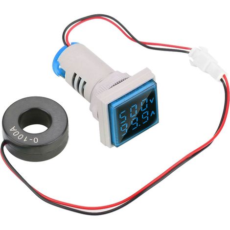 22-mm-wechselstrom-led-digitalanzeige Zur Messung Von Spannung Und Stromstärke 0-100 A (blau)