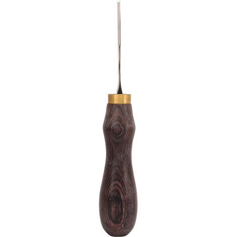 Tragbarer, Professioneller Lederabschräger Mit Griff Aus Ebenholz Und 2 X 0,7 Mm Klingen – Werkzeug Zum Schneiden Und Basteln Von Leder