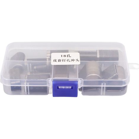 18-teiliges Ausstechformen-set Aus Kohlenstoffstahl, Verschiedene Formen Für Leder, Stoff, Ton Und Gürtel, Diy-set Mit Box