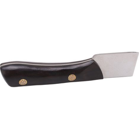 Lederabziehmesser Aus Hochgeschwindigkeitsstahl, Ergonomischer Holzgriff Für Präzises Schneiden Bei Der Lederverarbeitung Im Heimwerkerbereich.