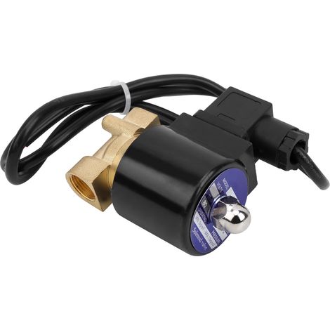 Messing-magnetventil G3/8, Normalerweise Geschlossen, Für Luft, Wasser, Öl, Direktwirkend, 24 V Dc, 2a-040-10