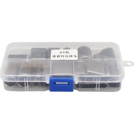 24-teiliges Set Hohler Ausstechformen Aus Kohlenstoffstahl, Verschiedene Ausführungen, Für Leder, Stoff, Ton Und Zur Herstellung Von Diy-gürteln