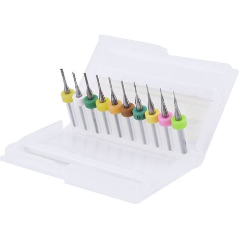 10 Leiterplatten-gravurfräser 0,5-1,4 Mm Mit 1/8"-schaft Für Präzises Schneiden Und Gravieren
