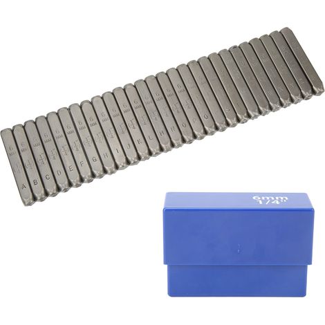 27-teiliges Stempelset Aus Kohlenstoffstahl Für Metall- Und Schmuckgravuren (6 Mm)
