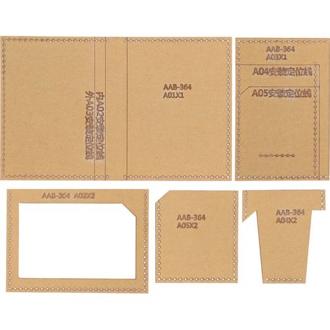 Acryl-schablonen Für Eine Diy-führerscheintasche Aus Leder – Modellzeichnung Und Formenbau