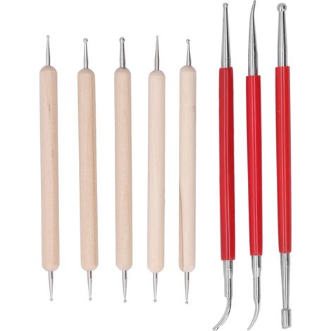 Doppelspitzen-stift Für Tonmodellierung, Tragbares Präzisionsgravierwerkzeug Zum Glätten Und Modellieren